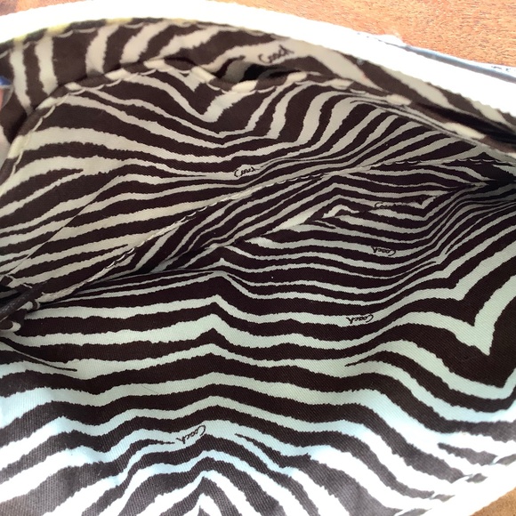 Coach Hampton wristlet straw and silver python - Picture 7 of 8